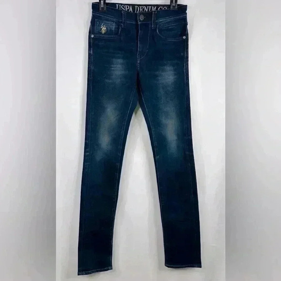 USPA DENIM CO Women’s Mid Rise Straight Jeans Size 6 - Picture 1 of 14